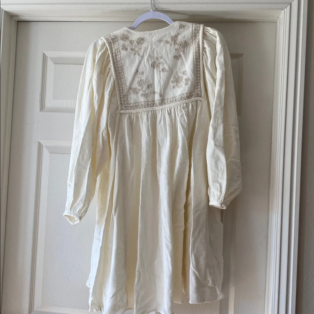 Unsubscribed Crafty Mini Cream Dress Sz 6. NWOT. Sz 6. Box4 - Picture 3 of 5